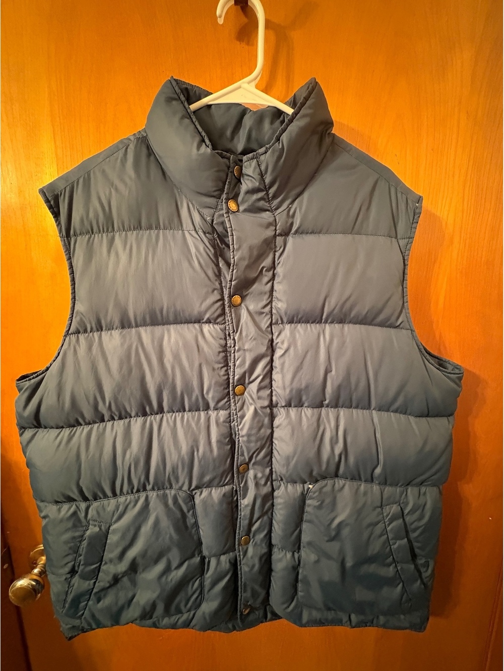 Lands' End XL Blue Puffer Vest